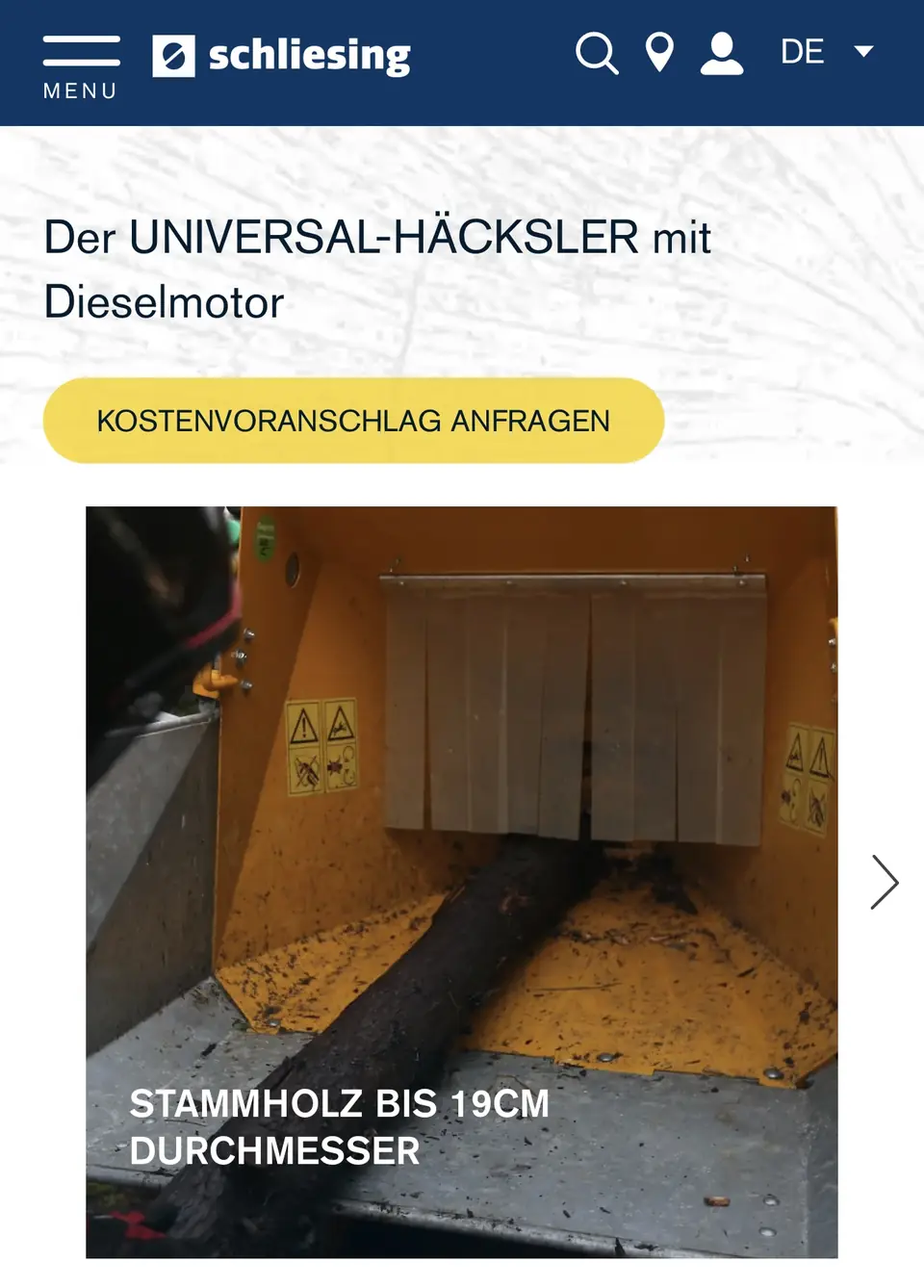 Holzhäcksler Schliesing MX235, Foto 3