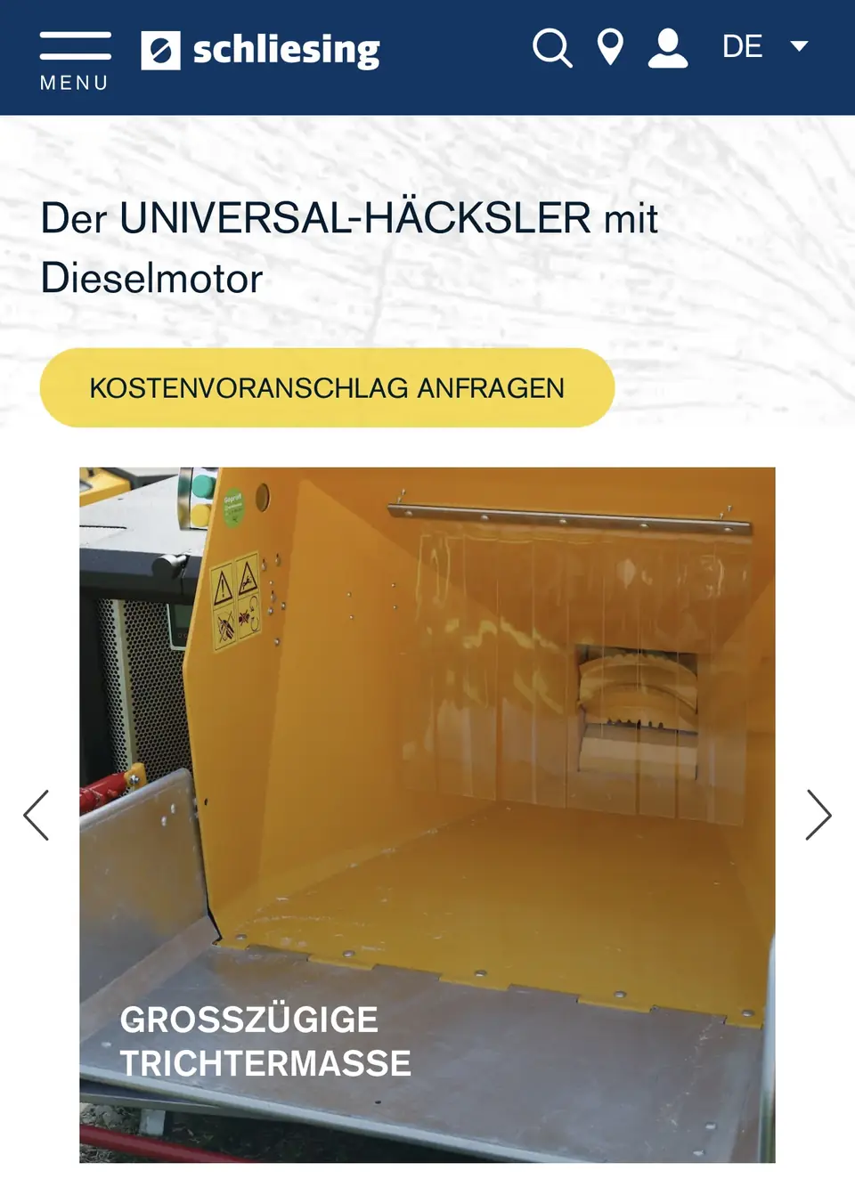 Holzhäcksler Schliesing MX235, Foto 6